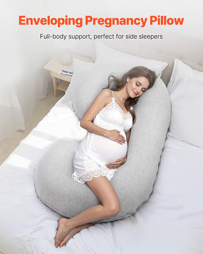 Pregnancy Pillow C-Shaped Pregnancy Pillow for the Whole Body Soft and Breathable