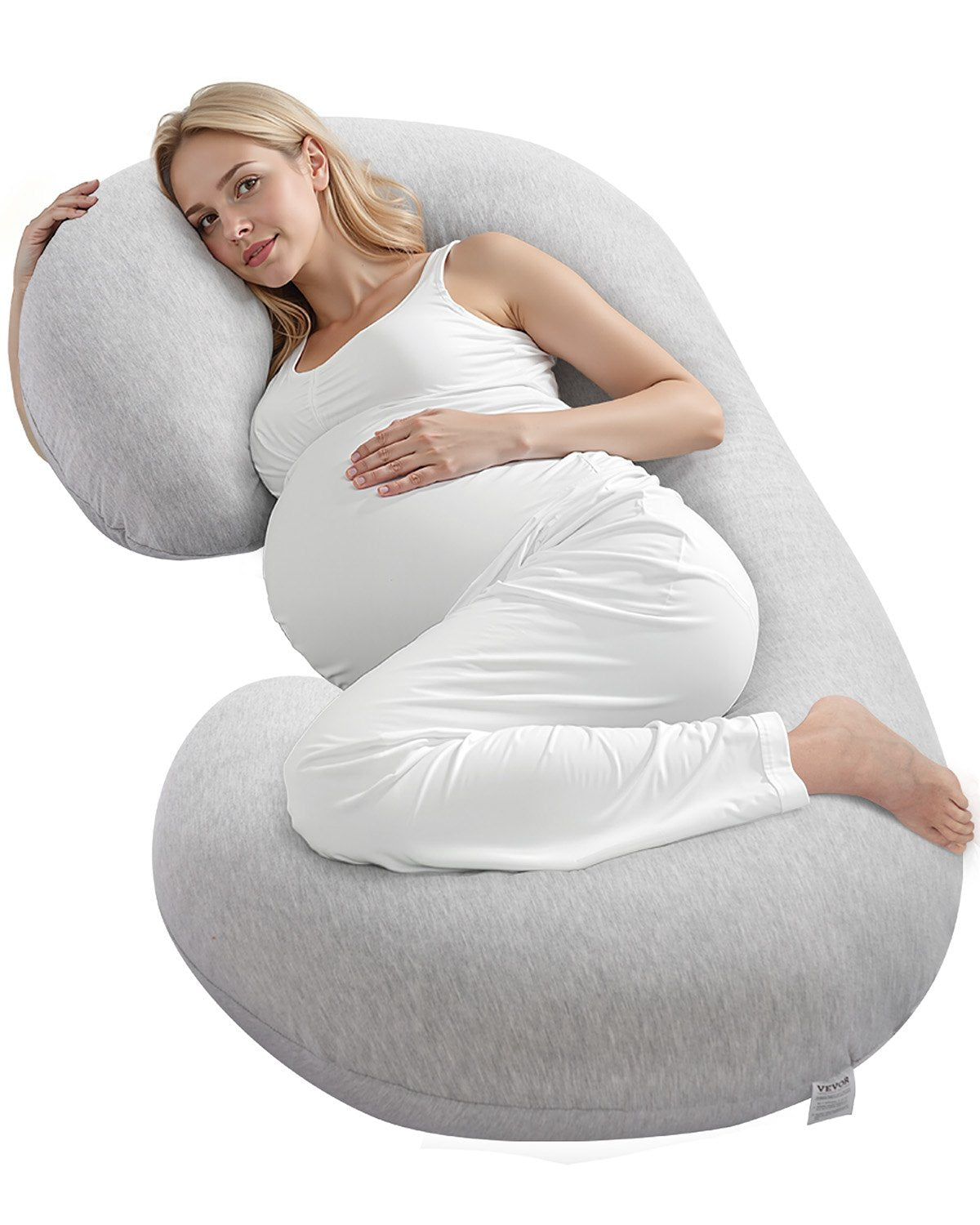 Pregnancy Pillow C-Shaped Pregnancy Pillow for the Whole Body Soft and Breathable