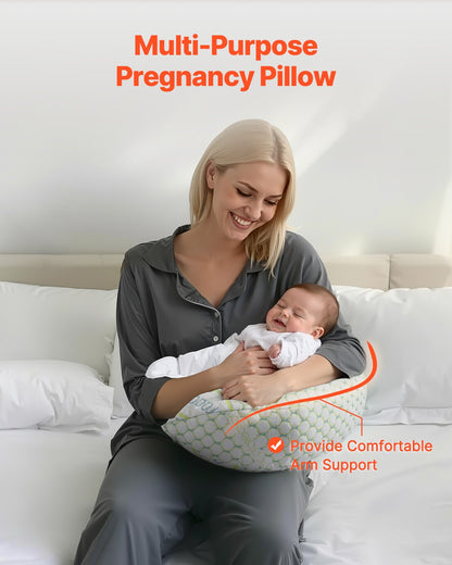 Pregnancy Pillow W Shape Pregnant Pregnant Pillow Soft and Breathable