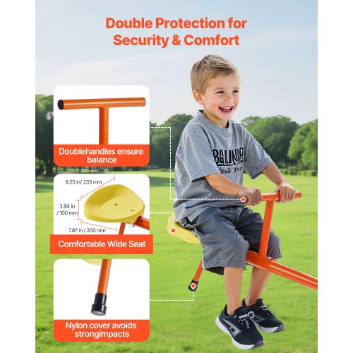 Children's Seesaw 100 lbs Capacity 360 Degree Rotating Seesaw From Age 3