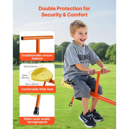 Children's Seesaw 100 lbs Capacity 360 Degree Rotating Seesaw From Age 3
