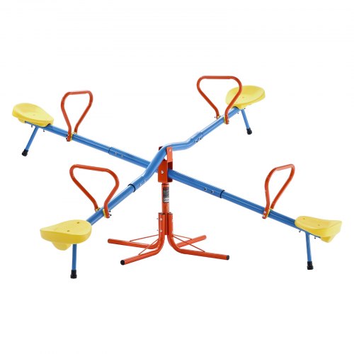 Seesaw for children, 2-4 people, 50 kg capacity, 360 degree rotating seesaw, age 3+