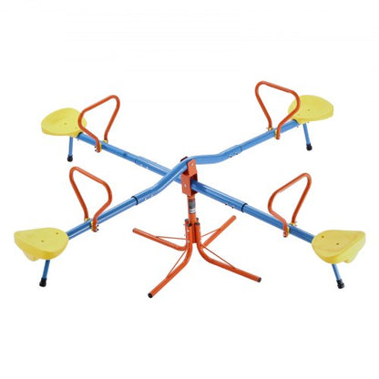 Seesaw for children, 2-4 people, 50 kg capacity, 360 degree rotating seesaw, age 3+