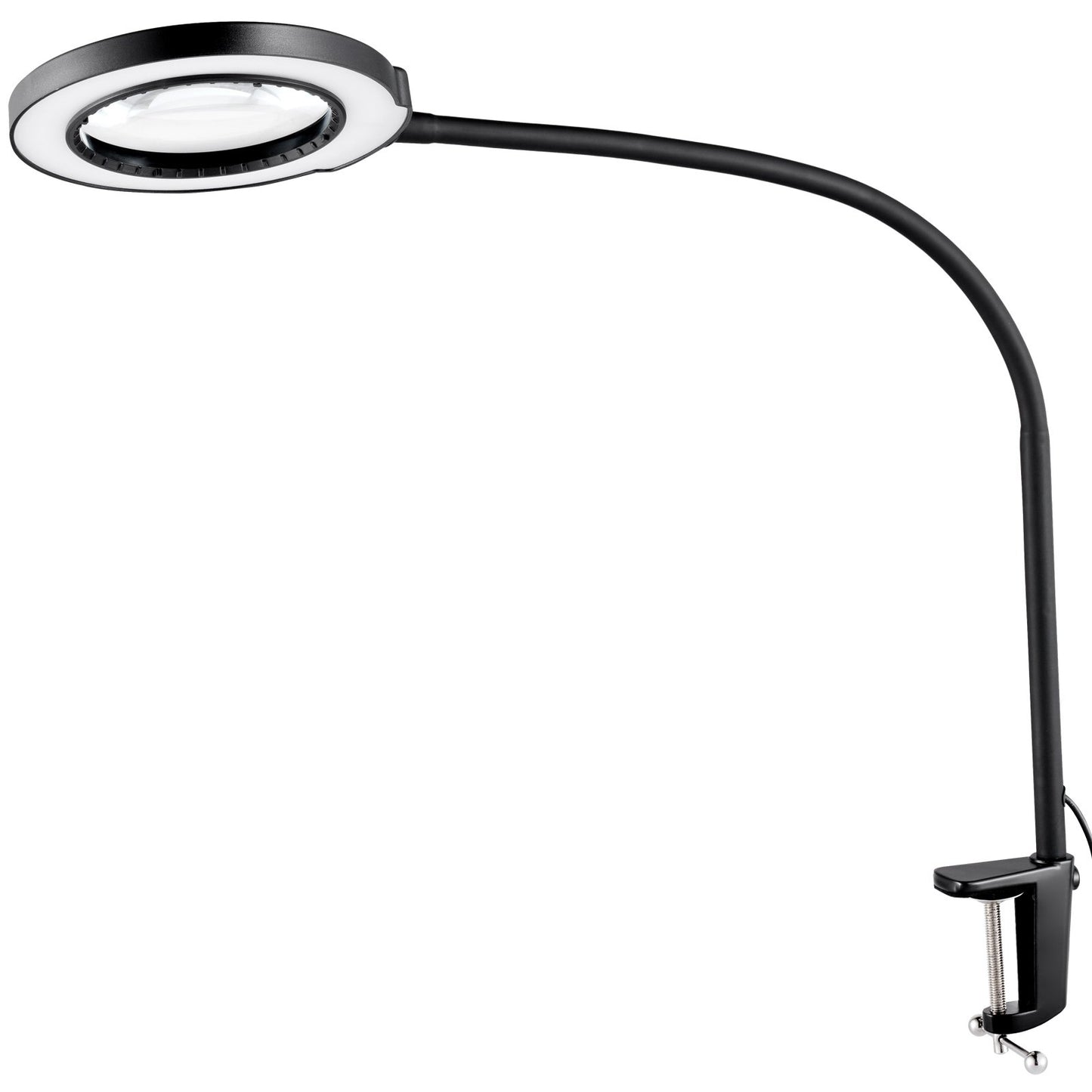 5X golvförstoringsglas med ljus och stativ flexibel svanhals LED