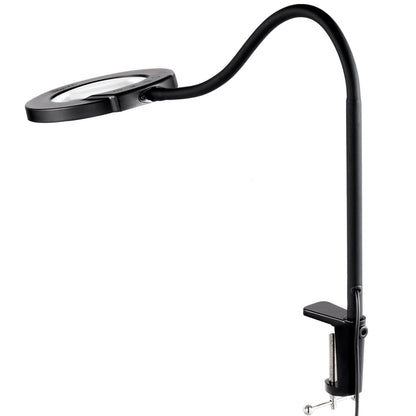 5X golvförstoringsglas med ljus och stativ flexibel svanhals LED