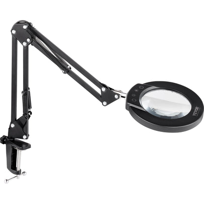 5X golvförstoringsglas med ljus och stativ LED 5 färglägen 3-i-1