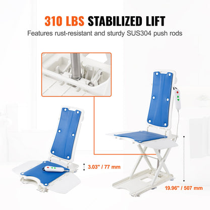 Electric Chair Lift 19.96" Lift Elderly from the Floor 310 LBS Senior Patient