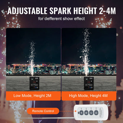 Cold Spark Firework Machine 500W 2-4M Scen DJ Bröllopsfest