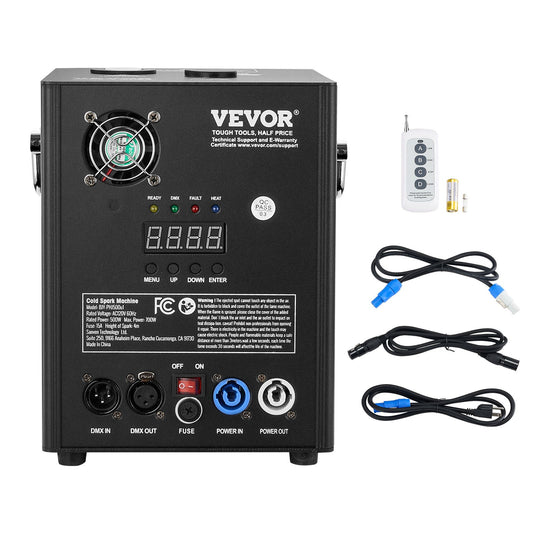 Kalten Funken Feuerwerk Maschine 500W 2-4M Bühne DJ Hochzeit Party
