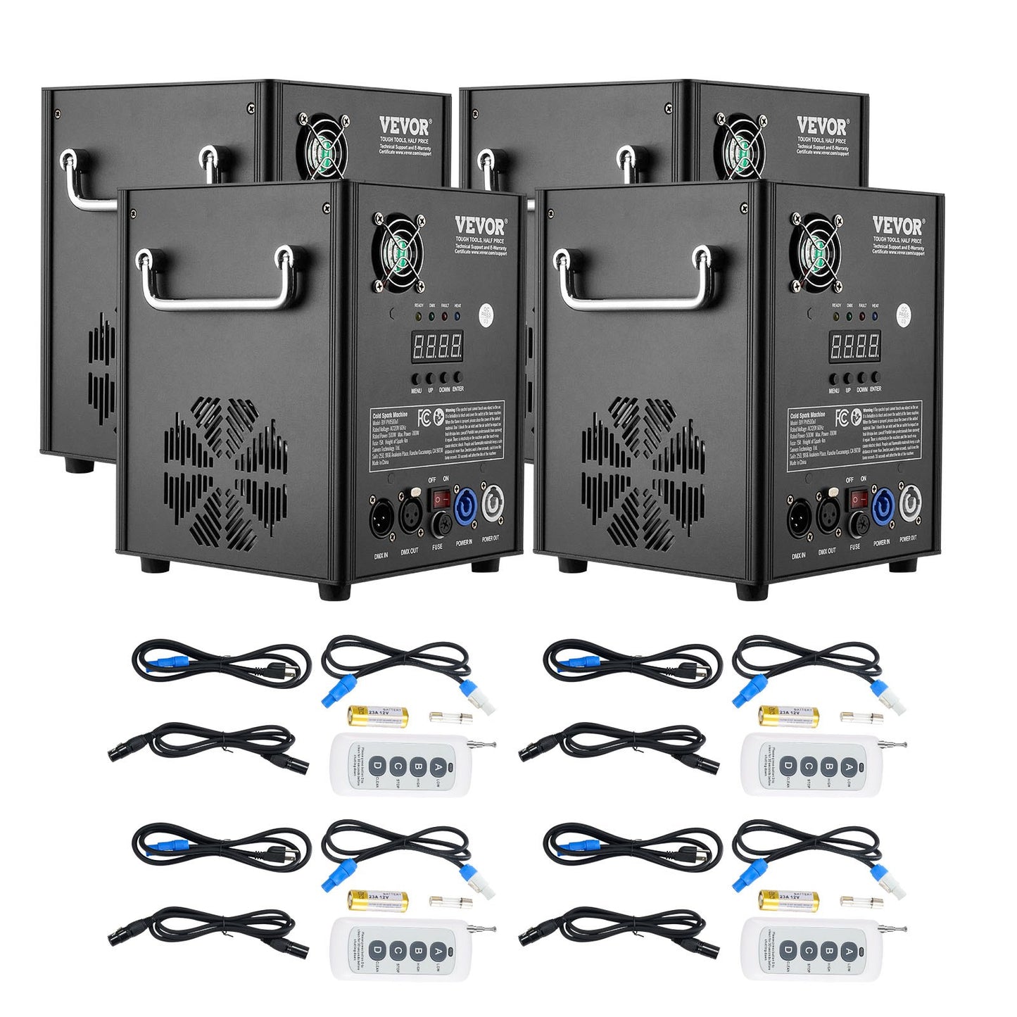 Cold Spark Firework Machine x4 500W 2-4M Scen DJ Bröllopsfest