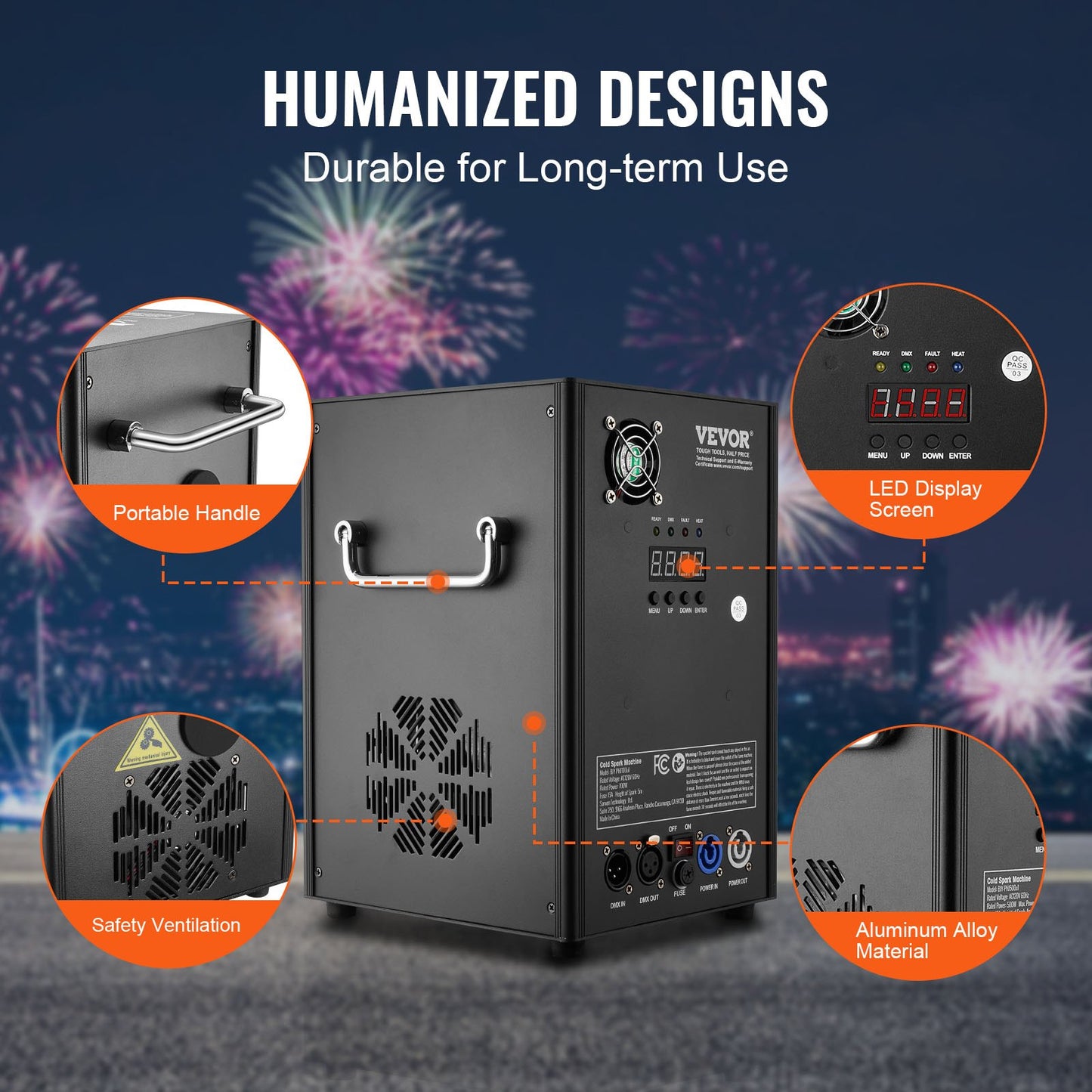 Cold Spark Firework Machine 700W 2-5M Scen DJ Bröllopsfest