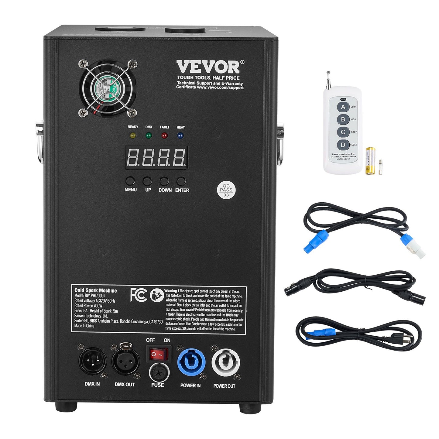 Cold Spark Firework Machine 700W 2-5M Scen DJ Bröllopsfest