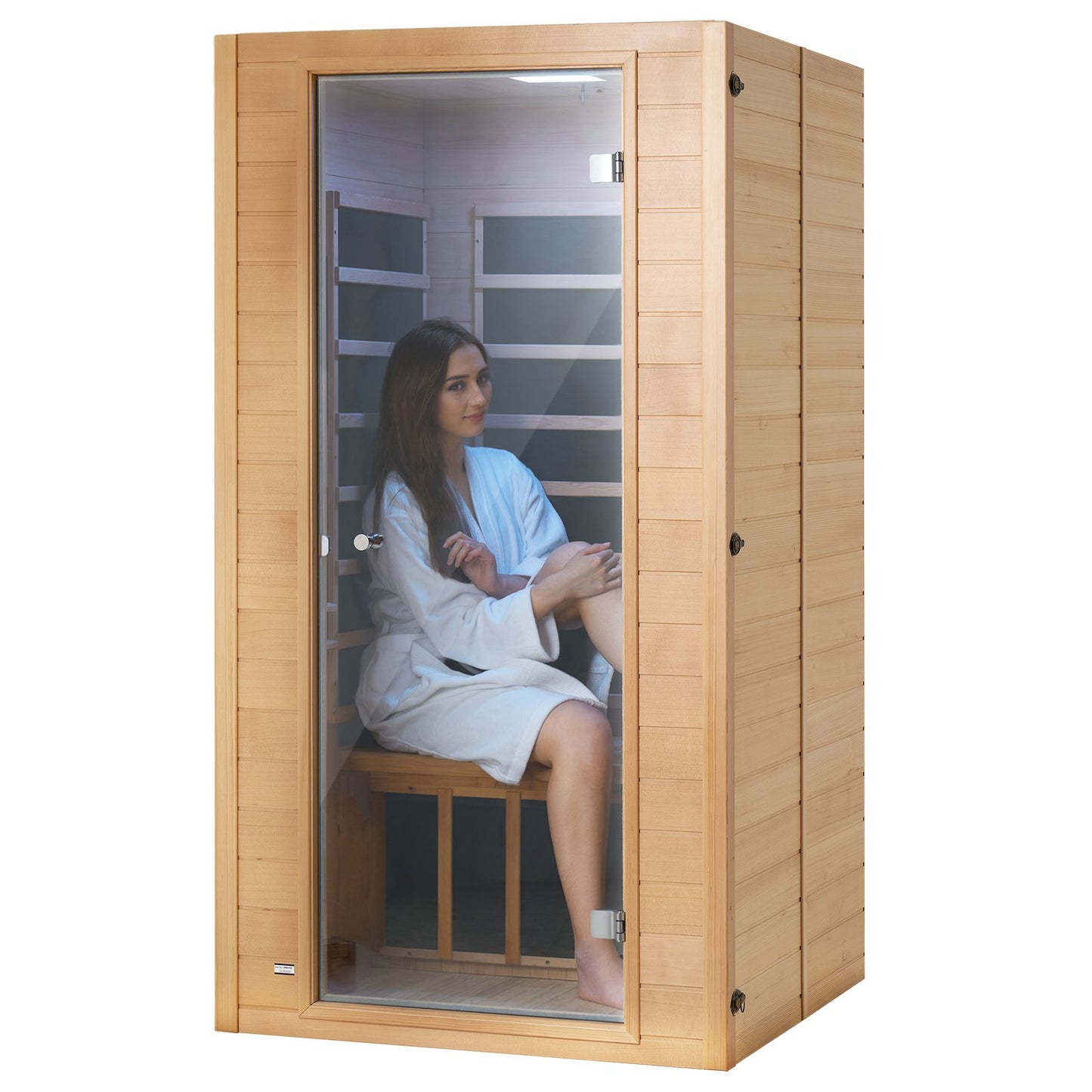 Ferninfrarot-Sauna aus Holz, Home Spa für 1 bis 2 Personen, 1400 W