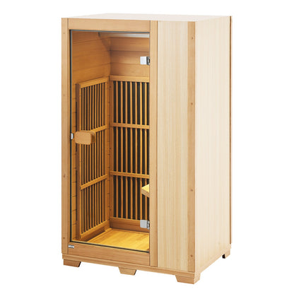 Far Infrared Trä Bastu Rum Hem Bastu Spa för 1 Person1140W