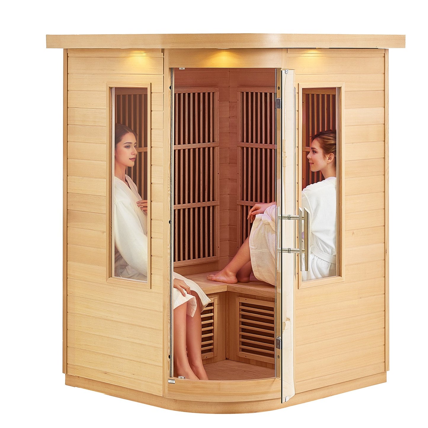 Ferninfrarot-Holzsauna, Heimsauna, Spa für 2 Personen, 1850 W