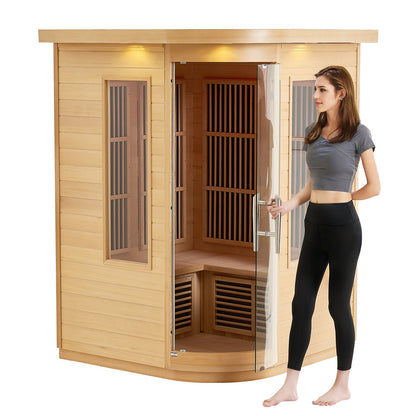 Ferninfrarot-Holzsauna, Heimsauna, Spa für 2 Personen, 1850 W