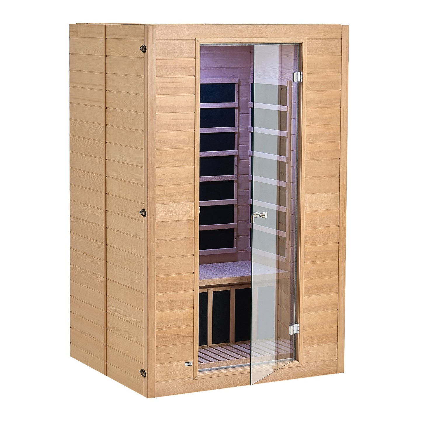 Far Infrared Trä Bastu Rum Hem Bastu Spa för 2 Person 1800W