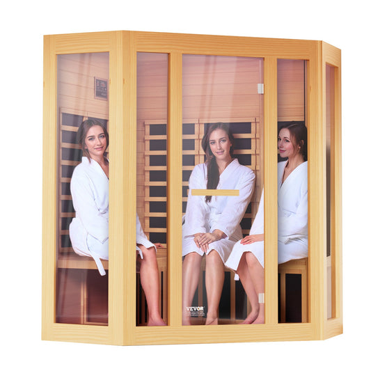 Far Infrared Träbasturum Hembastu Spa för 3 till 4 personer 2470W