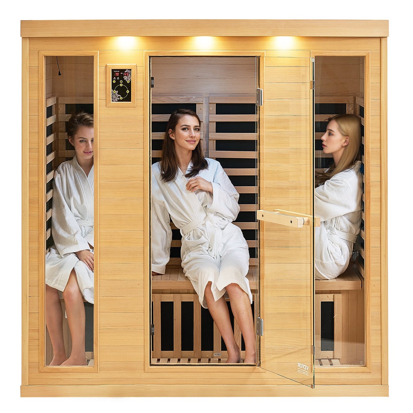 Far Infrared Träbasturum Hembastu Spa för 3 till 4 personer 2580W