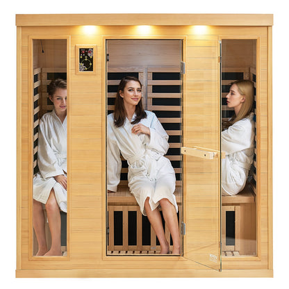 Far Infrared Träbasturum Hembastu Spa för 3 till 4 personer 2580W