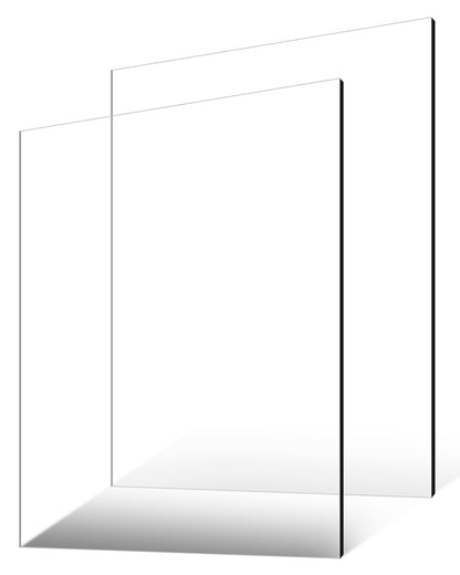 2-pack plexiglass acrylic sheets 24 x 36 inch plastic sheets 1/4 inch thick