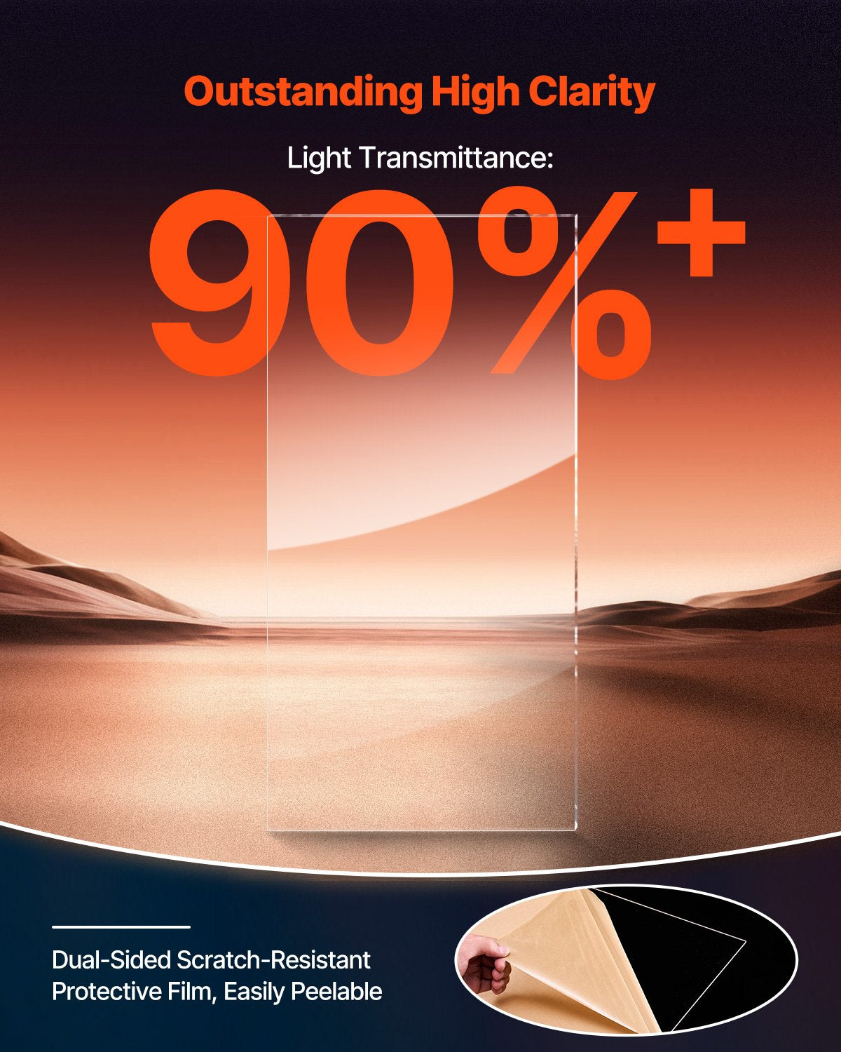 2-pack plexiglass acrylic sheets 24 x 48 in plastic sheets 1/8 in thick