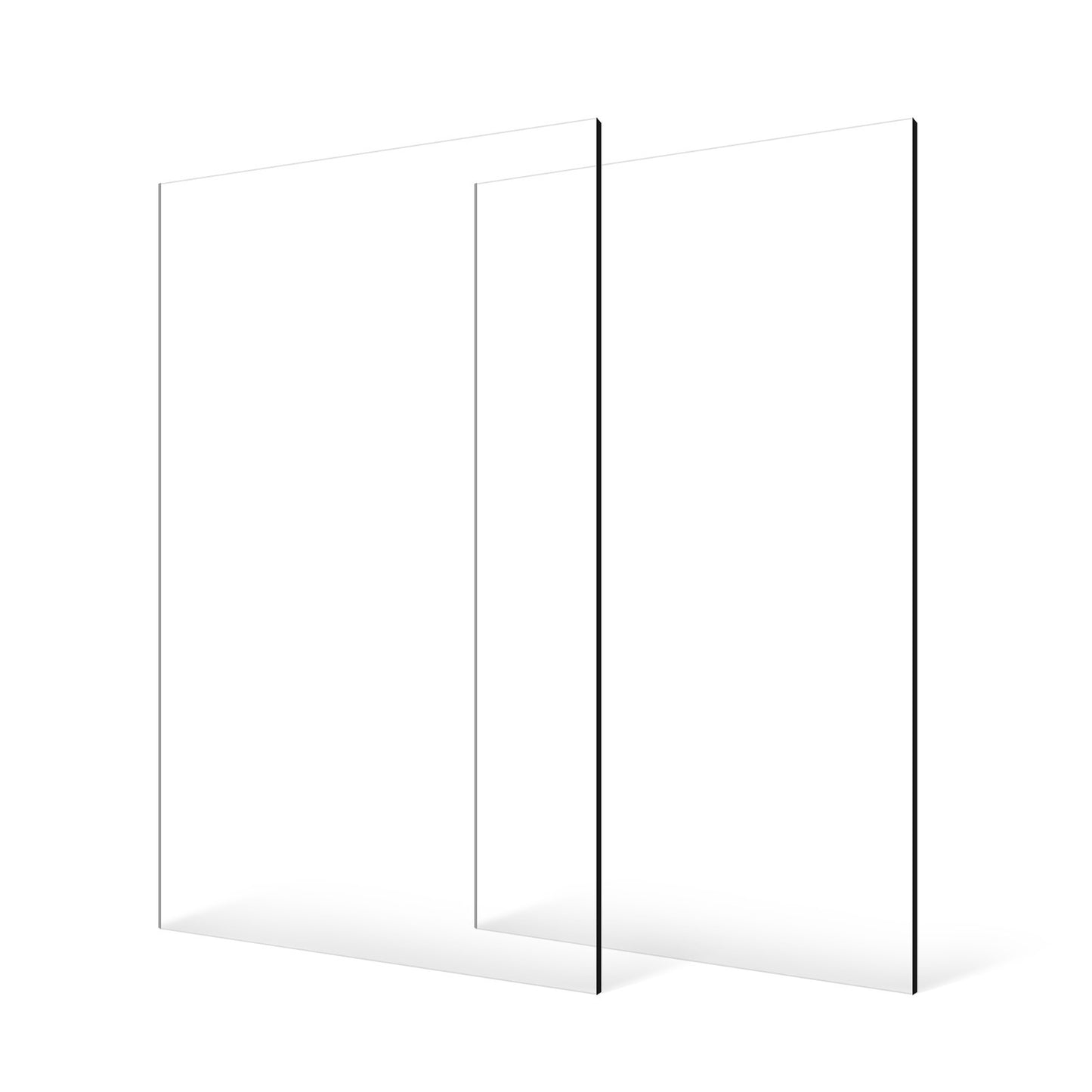 2-pack plexiglass acrylic sheets 24 x 48 in plastic sheets 1/8 in thick