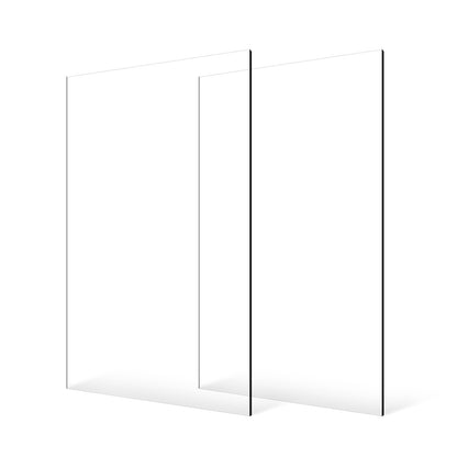 2-pack plexiglass acrylic sheets 24 x 48 in plastic sheets 1/8 in thick