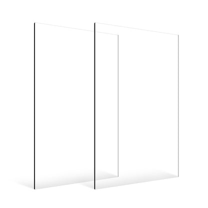2-pack plexiglass acrylic sheets 24 x 48 in plastic sheets 1/8 in thick