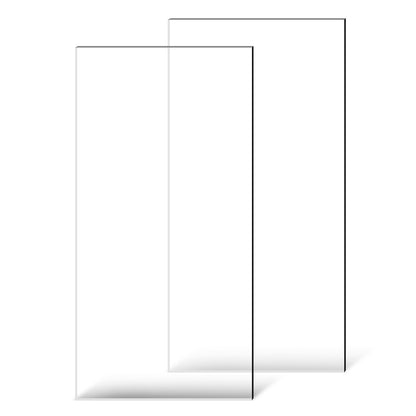 2-pack plexiglass acrylic sheets 24 x 48 in plastic sheets 1/8 in thick