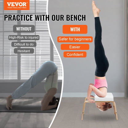 Yoga Huvudstående Bänk Inversion Stol Träning Träning Konditionsträning