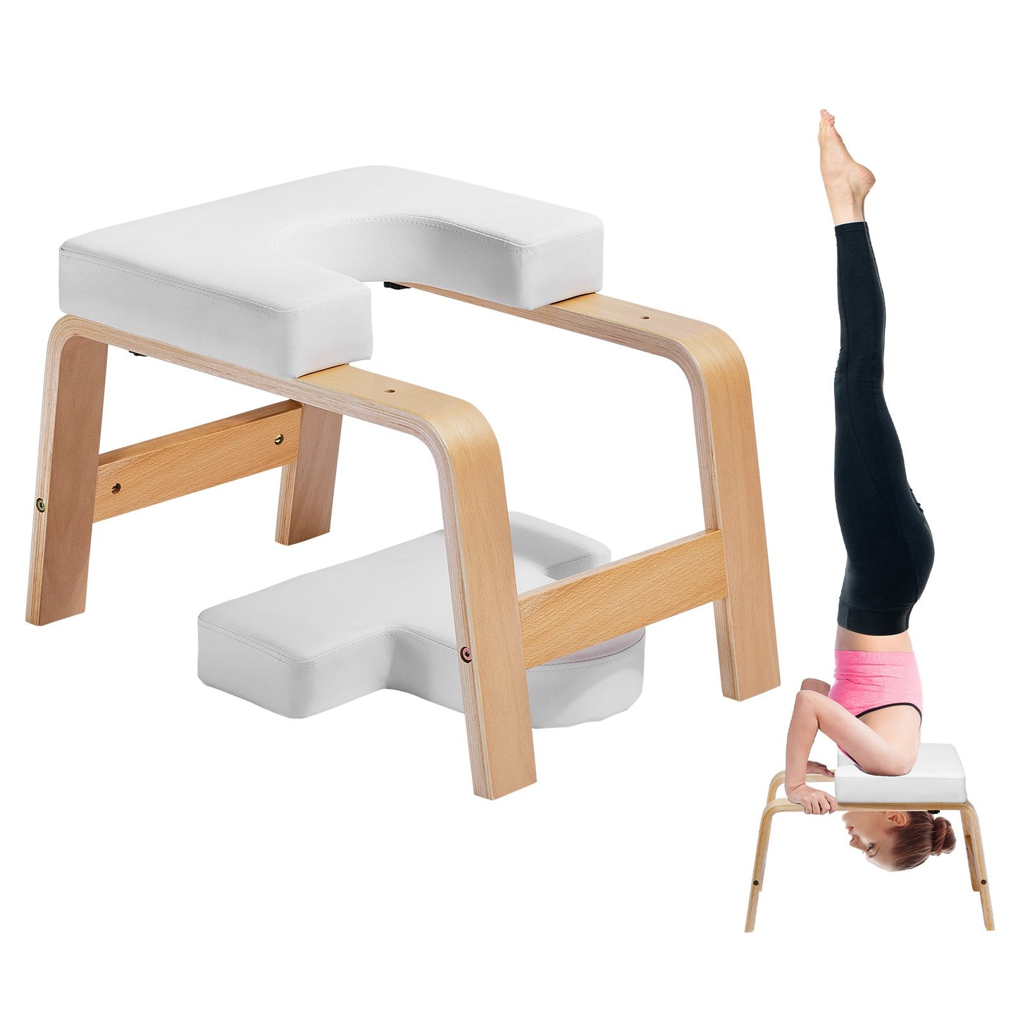 Yoga Huvudstående Bänk Inversion Stol Träning Träning Konditionsträning