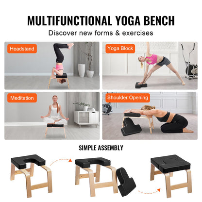Yoga Huvudstående Bänk Inversion Stol Träning Träning Konditionsträning