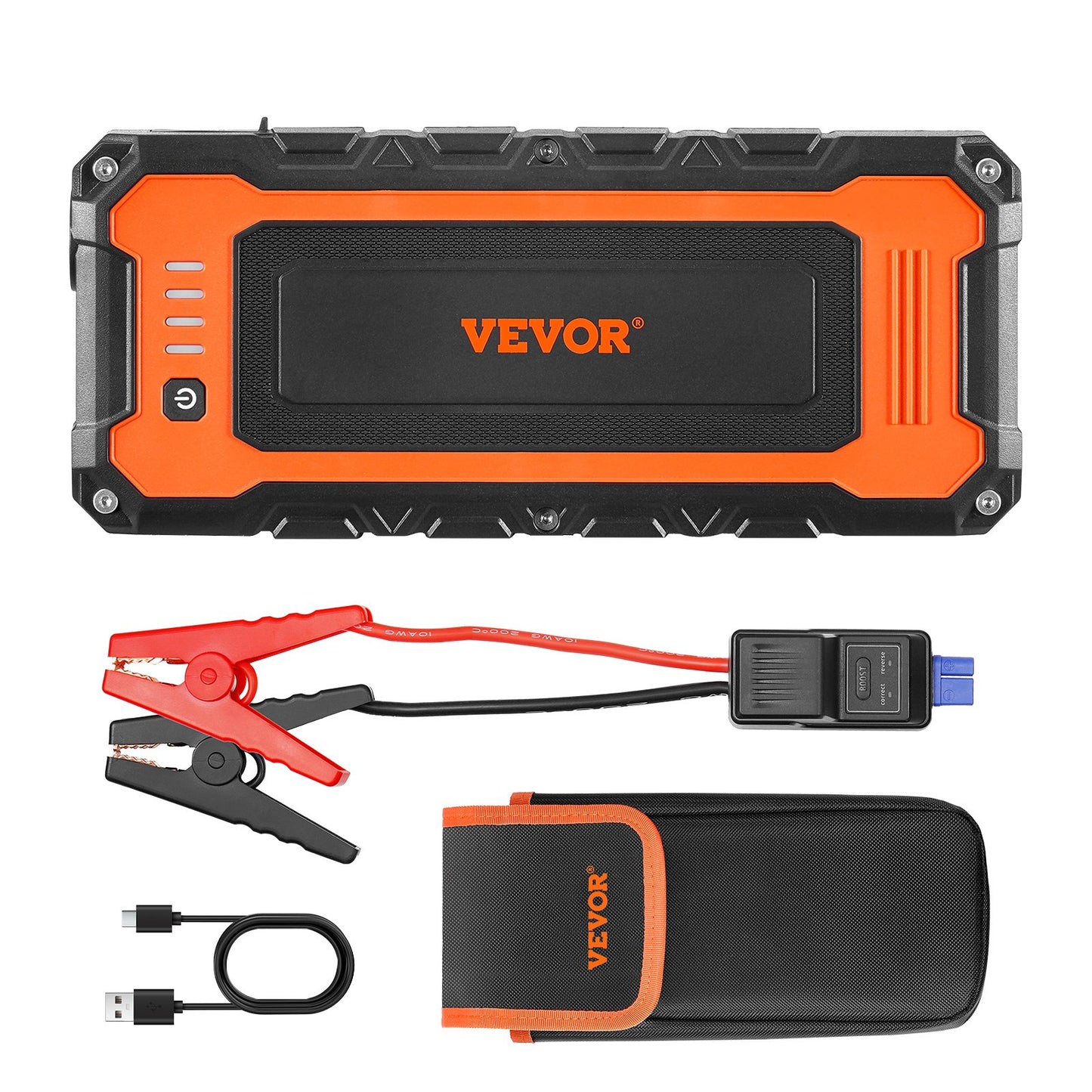 Jump Starter 3000A 59.2Wh Lithium Booster Jumper Box Portable Power Bank