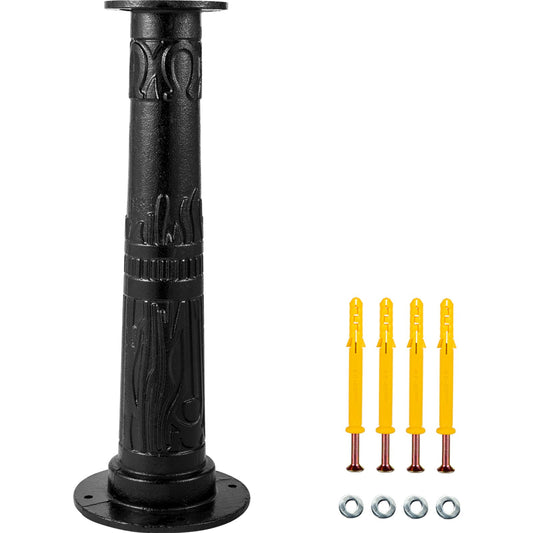 Antique Hand Water Pump Stand Jug Pump Stand Cast Iron Well Pump Stand w/Pre-set 0.5" Hole for Easy Installation Old Fashion Pitcher Hand Pump Stand for Home Garden Pond Outdoor Black