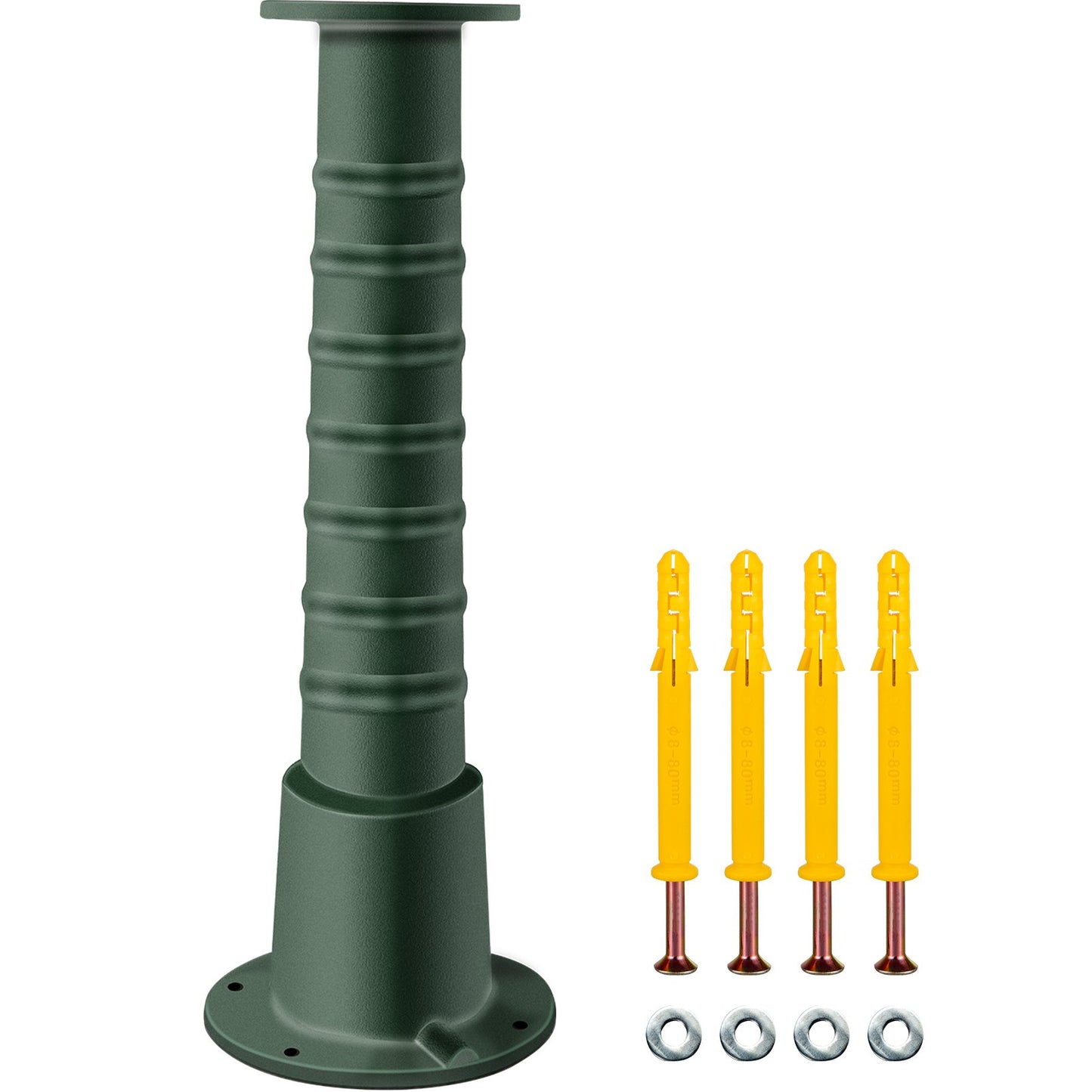 Antique Hand Water Pump Stand Jug Pump Stand Cast Iron Well Pump Stand w/Pre-Set 0.5" Hole for Easy Installation Old Fashion Pitcher Hand Pump Stand for Homestead Pond Garden Outdoor Green