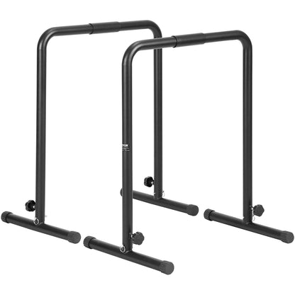 Dip Bars, 440 lbs Capacity, Heave Duty Dip Stand Station with Adjustable Height, Fitness Workout Dip Bar Station Stabilizer Parallette Push Up Stand, Parallel Bars for Strength Training Home Gym