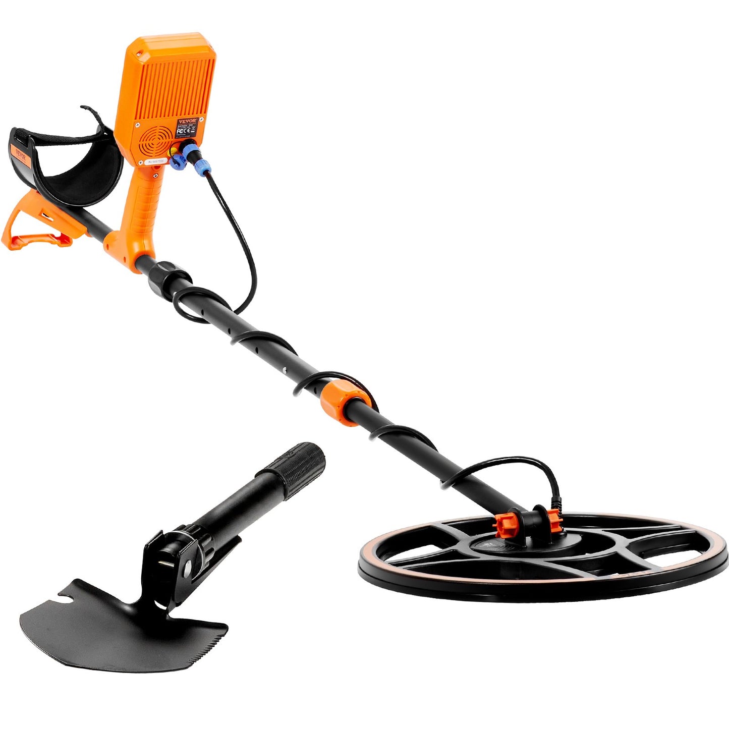Vattentät metalldetektor, 12" spole, professionell uppladdningsbar gulddetektor, 39-50 tum Justerbar med LCD 7 lägen Advanced DSP Chip Bluetooth Headset, IP68 för att upptäcka guldskattjakt