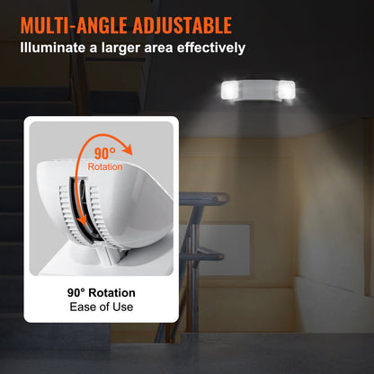 6 PCs Kommersiellt nödljus LED-utgångsbelysningsarmaturer Backup-batteri