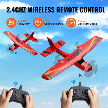 RC Airplane EPP Foam RC Plane Toy with 2.4GHz Remote Control 2 Batteries
