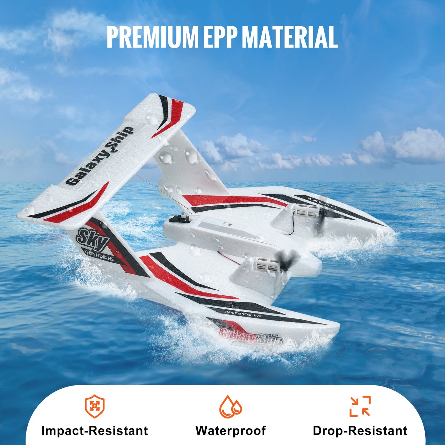 RC Airplane Amphibious EPP Foam RC Plane Toy with 2.4GHz Remote Control