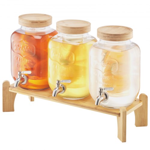 Dryckesdispenser 3,8L Dryckesdispenser för Fester Glas med Stativ 3 ST