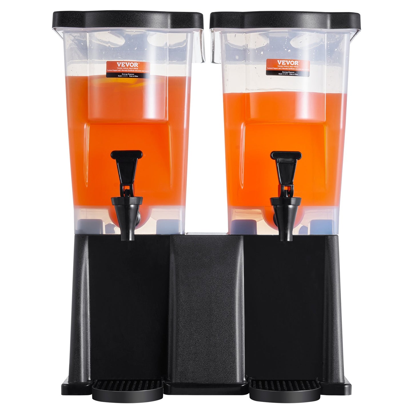 Dryckesdispenser, 3 gallon x 2 dryckesdispenser för fester, Juicedispenser i plast med lock, iste Lemonad Juice Water Dispenser, för restauranger, hotell, fester