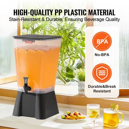 Dryckesdispenser 19L Dryckesdispenser för Fester Plast med Kran