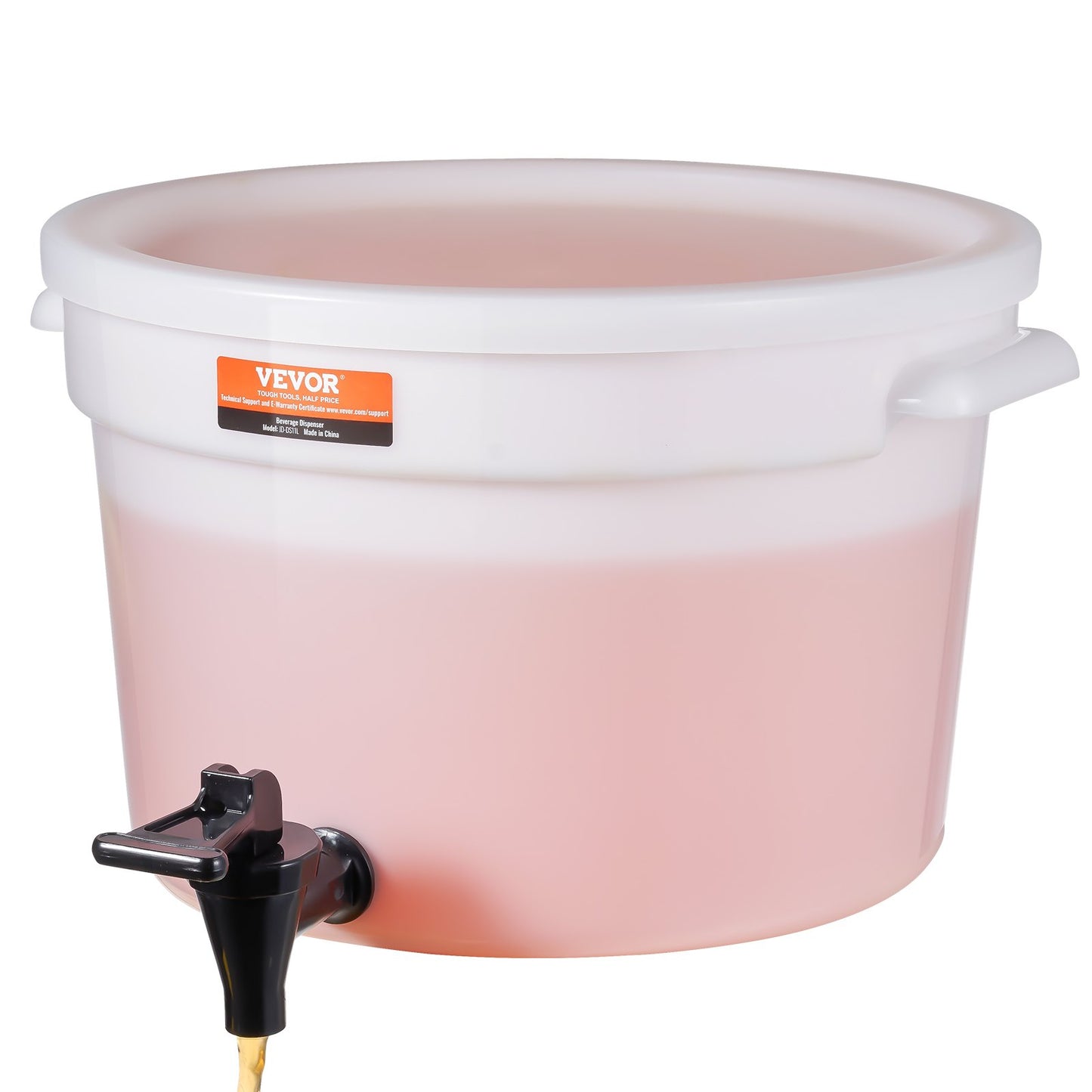 Beverage Dispenser, 3 gallon dryckesdispenser för fester, Juice Dispenser i plast med tapp och lock, Iced Tea Lemonade Juice Dispenser, för restauranger, hotell, fester, 2-pack