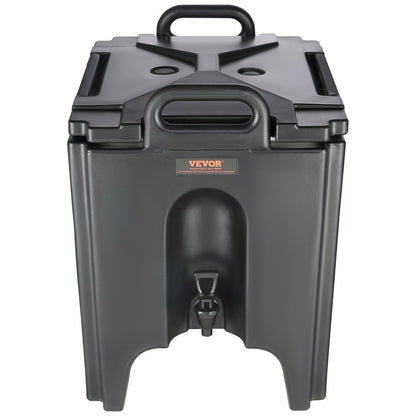 Isolerad dryckesdispenser, 10 gallon, livsmedelsklassad LL9450UP server för varma och kalla drycker, termisk dryckesdispenserkylare med 1,18 i PU-lager tvåstegs kranhandtag, för restaurangens dryckesbutik