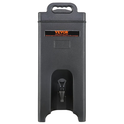 Isolerad dryckesdispenser, 5 gallon, livsmedelsklassad LDPE server för varm och kall dryck, kylare för termisk dryck med 0,9 tums PU-lager tvåstegs kranhandtag, för restaurangens dryckesbutik