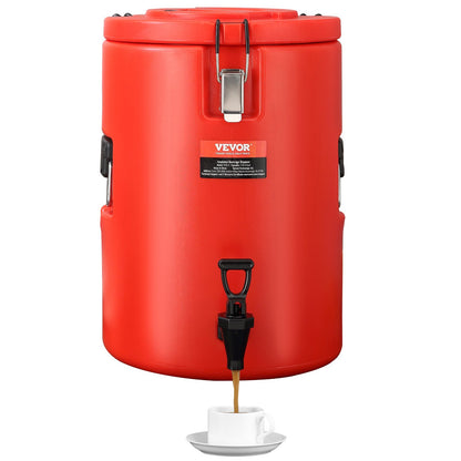 Rostfritt stål isolerad dryckesautomat, 4,5 gallon 17,2 liter, termisk server för varm och kall dryck med tapphandtag, livsmedelsklassad för varmt te Kaffe Vatten Restaurang Dryckesbutik