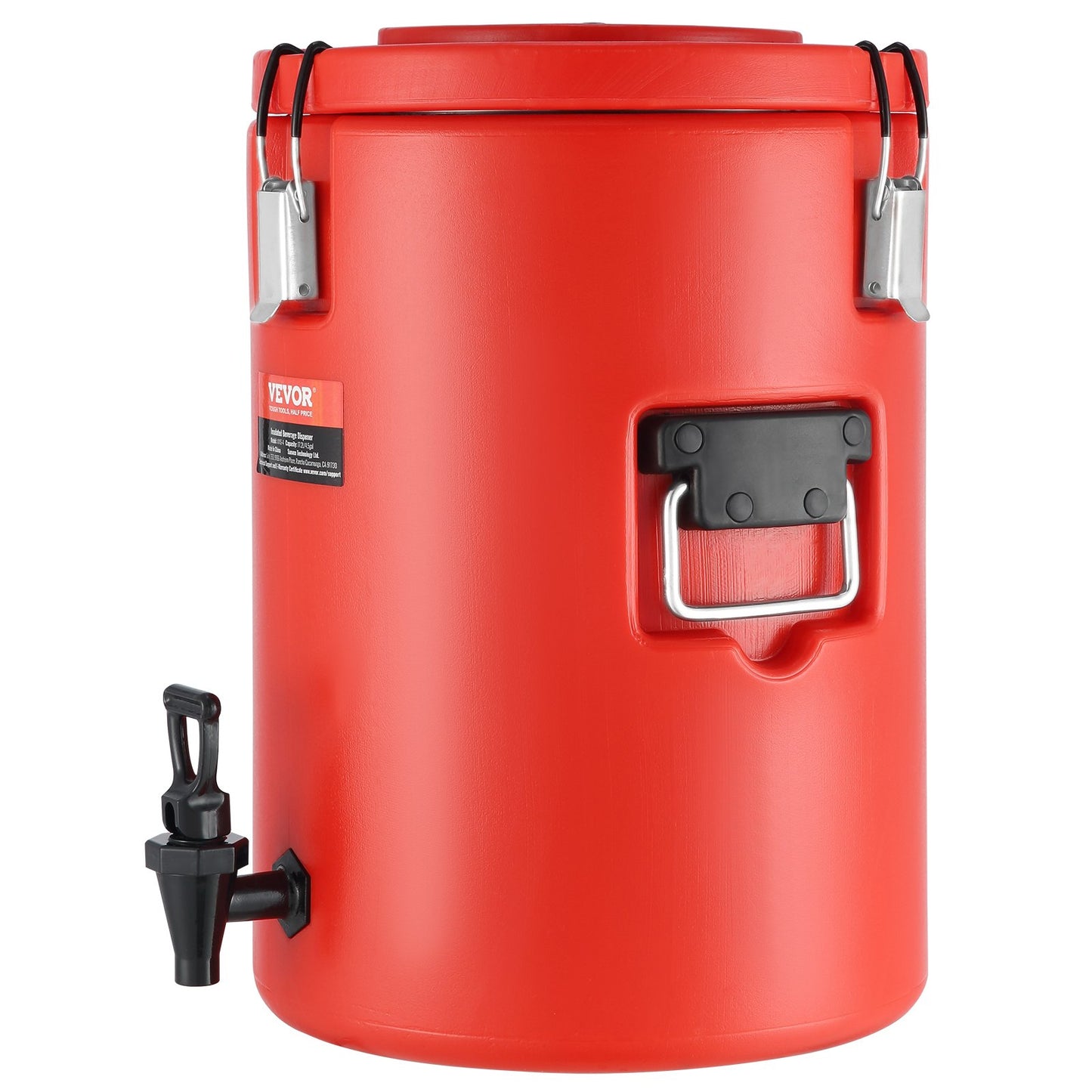 Rostfritt stål isolerad dryckesautomat, 4,5 gallon 17,2 liter, termisk server för varm och kall dryck med tapphandtag, livsmedelsklassad för varmt te Kaffe Vatten Restaurang Dryckesbutik
