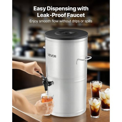 Iste-dispenser 15 liter för iste, juice, kaffe, 304 rostfritt stål